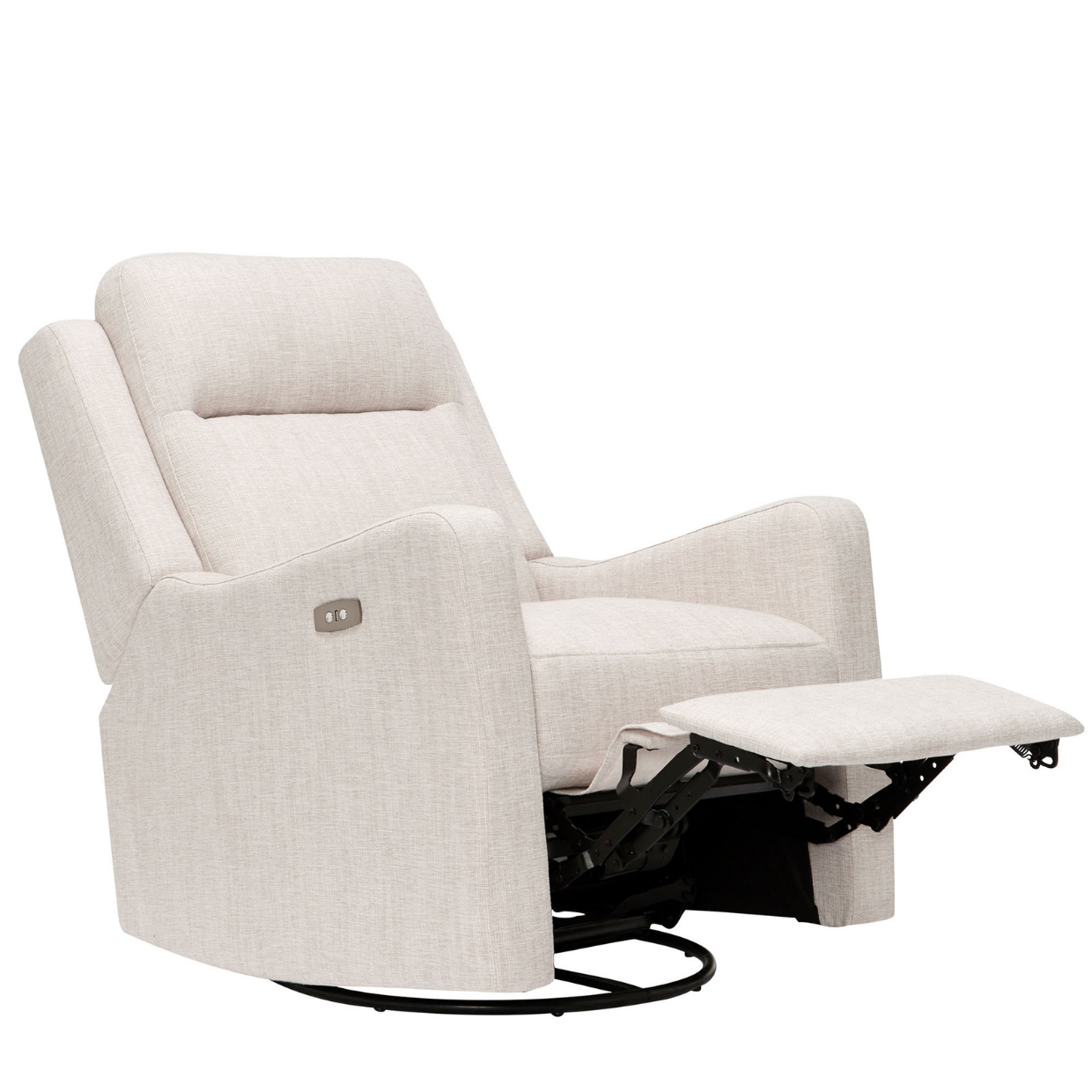 Henry Electric Recliner Glider Chair with USB in Egg Shell