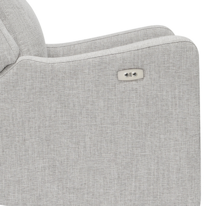 Henry Electric Recliner Glider Chair with USB in Pure Grey