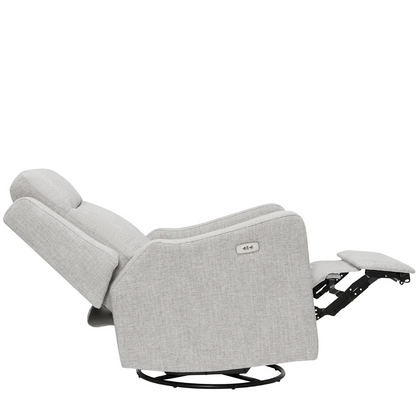 Henry Electric Recliner Glider Chair with USB in Pure Grey