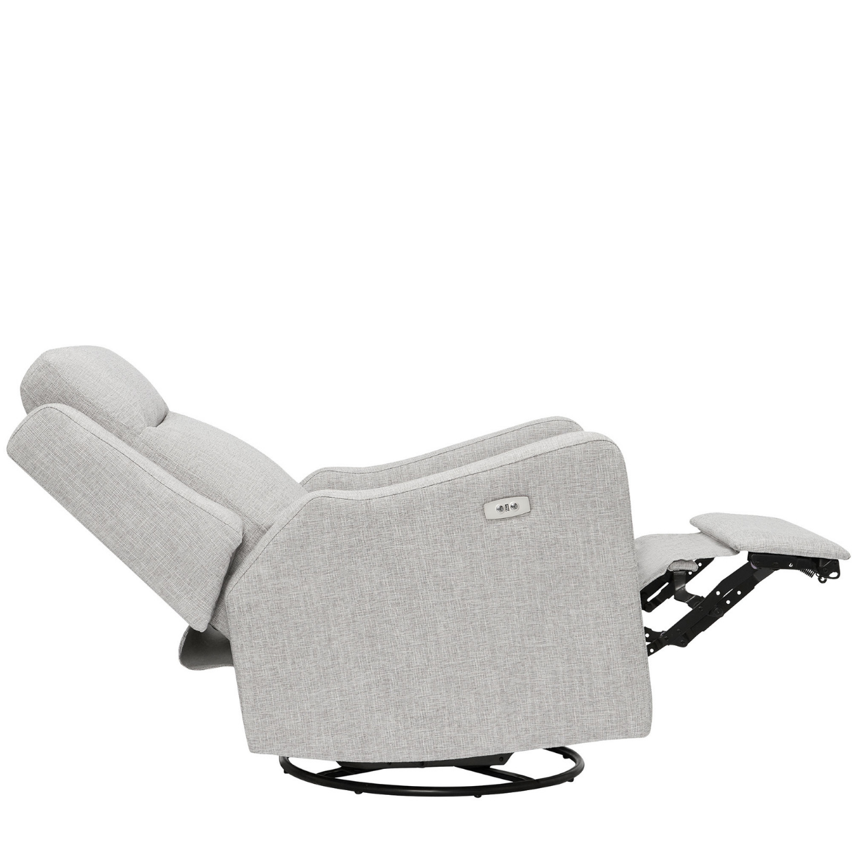 Henry Electric Recliner Glider Chair with USB in Pure Grey