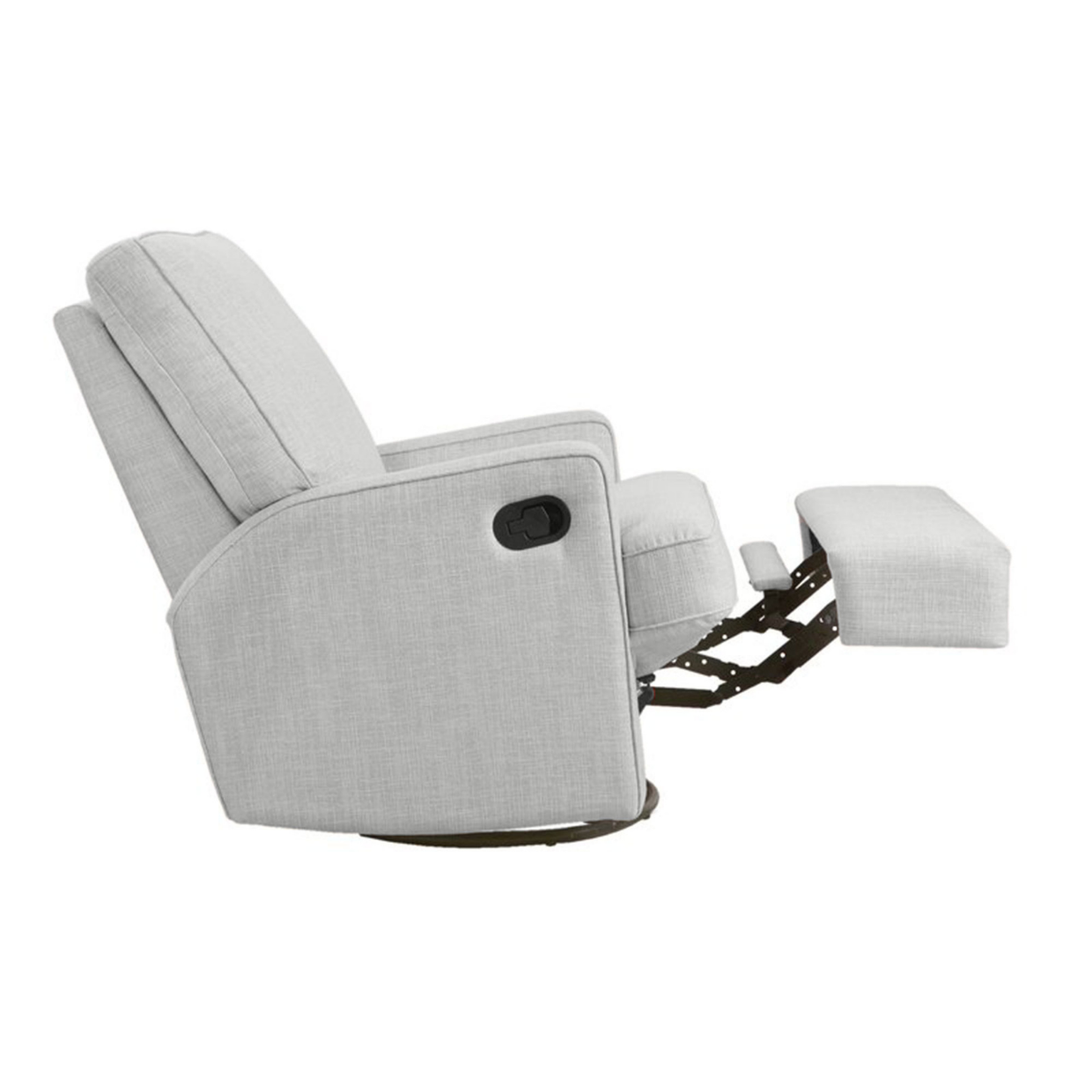 Quinn Glider Recliner Chair in Pure Grey iL Tutto