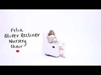 Felix Recliner Glider Nursery Chair in Sea Shell